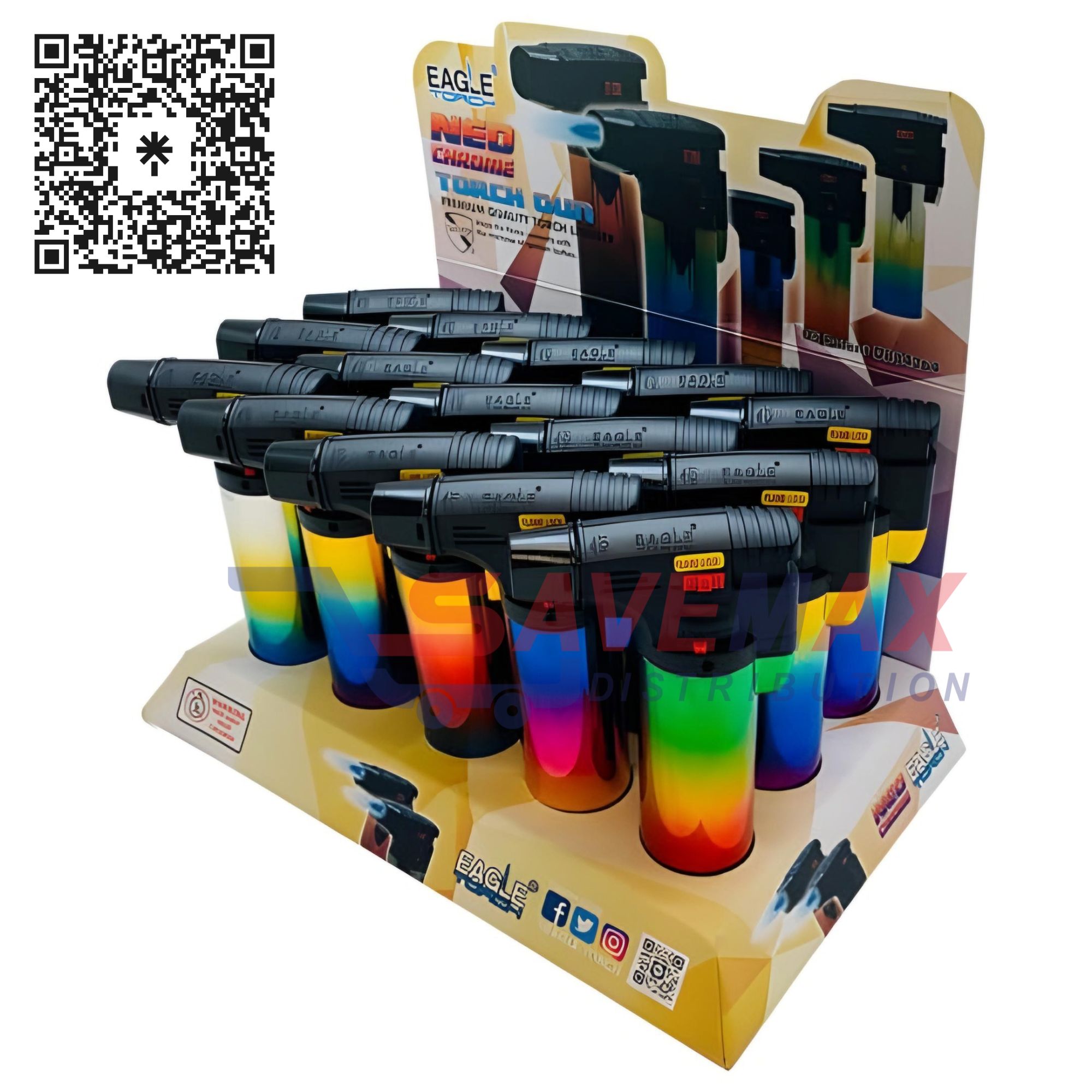 S07629 EAGLE TORCH LUX NEO CHROME 6CT (PTT3NCR) - Image 1