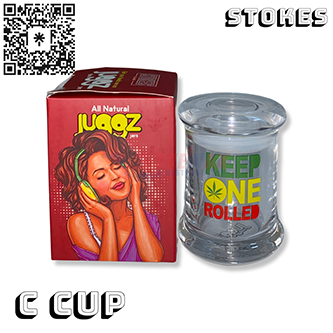 STOKES GLASS JARS C CUP 12OZ