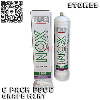 STOKES NOX CREAM CHARGER GRAPE MINT 580G