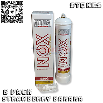 STOKES NOX CREAM CHARGER STRAWBERRY BANANA 580G