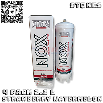 STOKES NOX CREAM CHARGER STRAWBERRY WATERMELON 2.2L