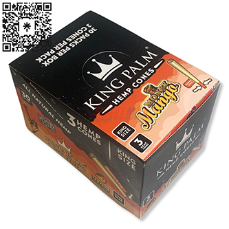 KING PALM HEMP MONEY MANGO CONES KG 3/30PK