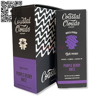COASTAL CLOUDS HEMP HHC PURPLE BERRY RNTZ 2G/5CT