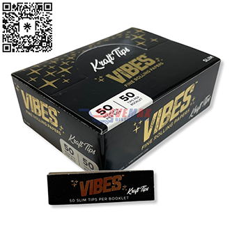 VIBES KRAFT TIPS SLIM 50/50CT VIBES KRAFT TIPS SLIM 50/50CT - Image 1
