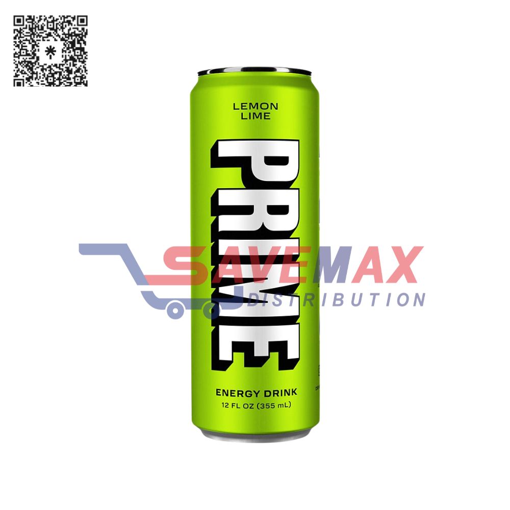 S08431 PRIME ENERGY LEMON LIME 24/12OZ - Image 1