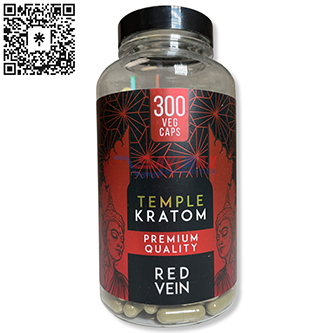 TEMPLE KRATOM RED VEIN 300 CAPS
