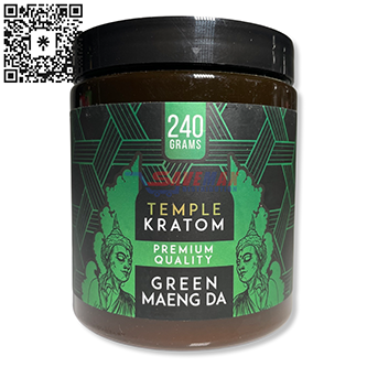 TEMPLE KRATOM GREEN MAENG DA 240 GRAMS