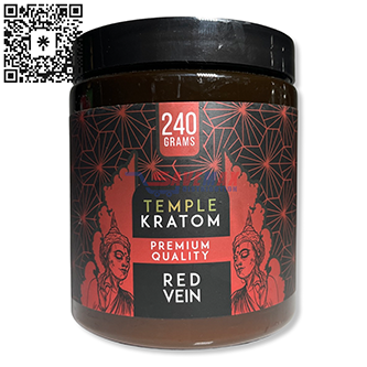 TEMPLE KRATOM RED VEIN 240 GRAMS