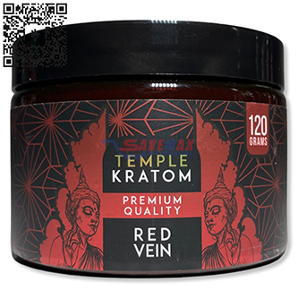 TEMPLE KRATOM RED VEIN 120 GRAMS