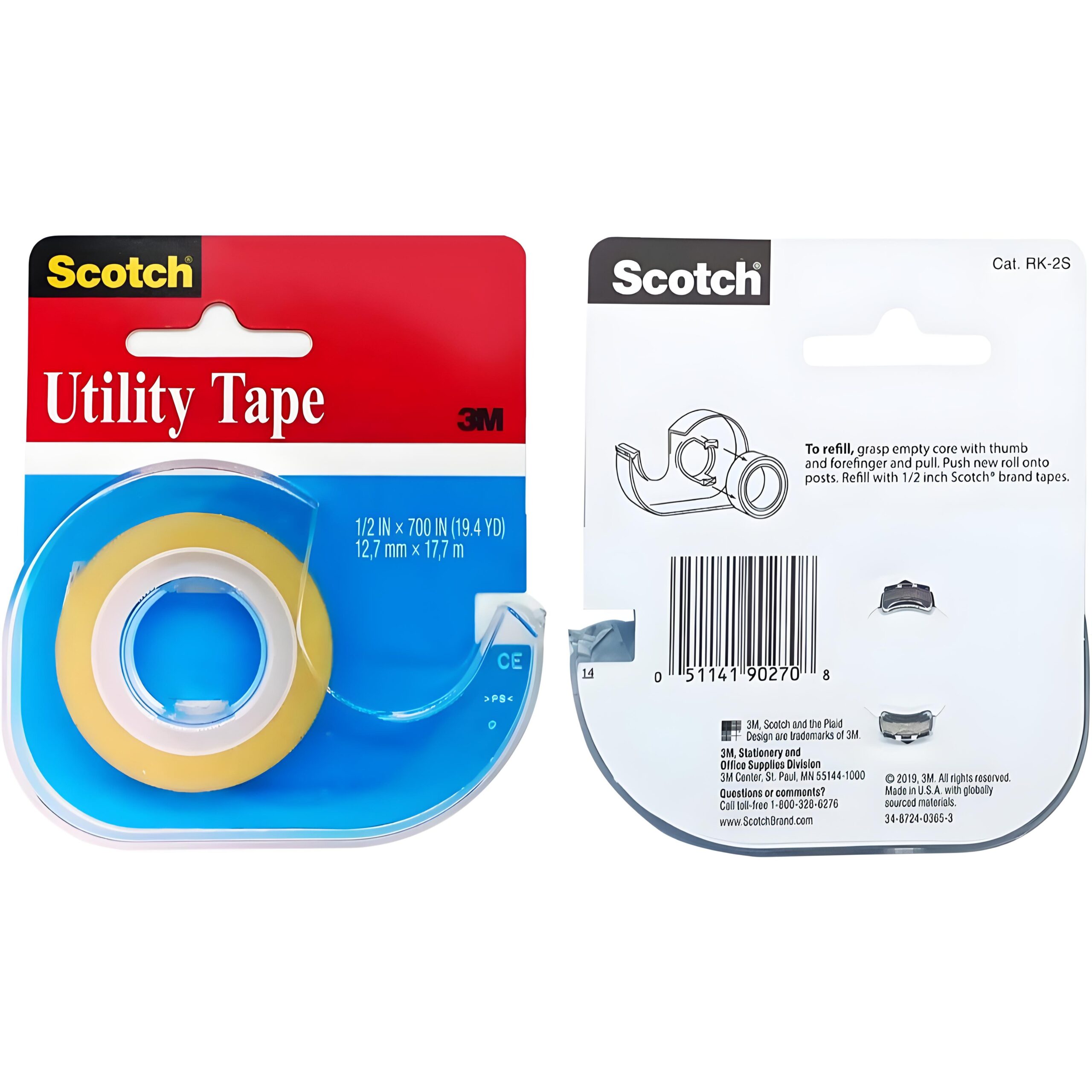 SCOTCH UTILITY TAPE 3M 12CT