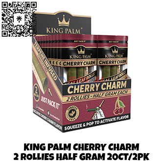 KING PALM CHERRY CREAM 2 ROLLIEAS HALF GRAM NNP 20CT/2PK