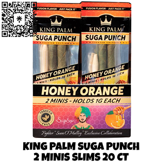 KING PALM SUGA PUNCH  2 MINIS SLIMS 20 CT