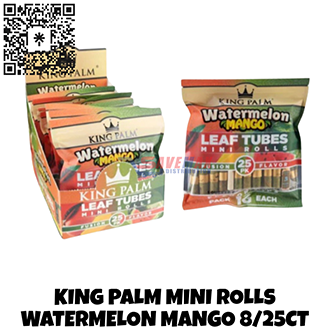KING PALM WATERMELON MANGO MINI ROLLS 8/25CT