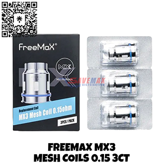 FREEMAX MX3 MESH COILS 0.15 3CT