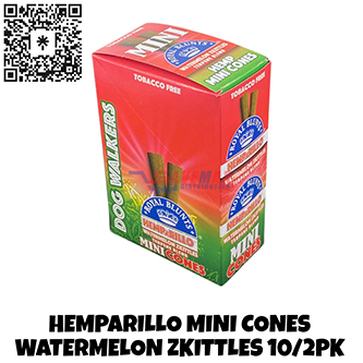 HEMPARILLO MINI CONES WATERMELON ZKITTLES 10/2PK