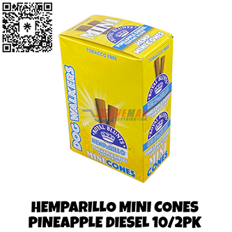HEMPARILLO MINI CONES PINEAPPLE DIESEL 10/2PK