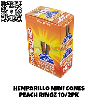 HEMPARILLO MINI CONES PEACH RINGZ 10/2PK