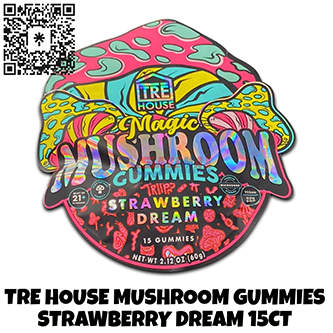 TRE HOUSE MUSHROOM GUMMIES STRAWBERRY DREAM 15CT