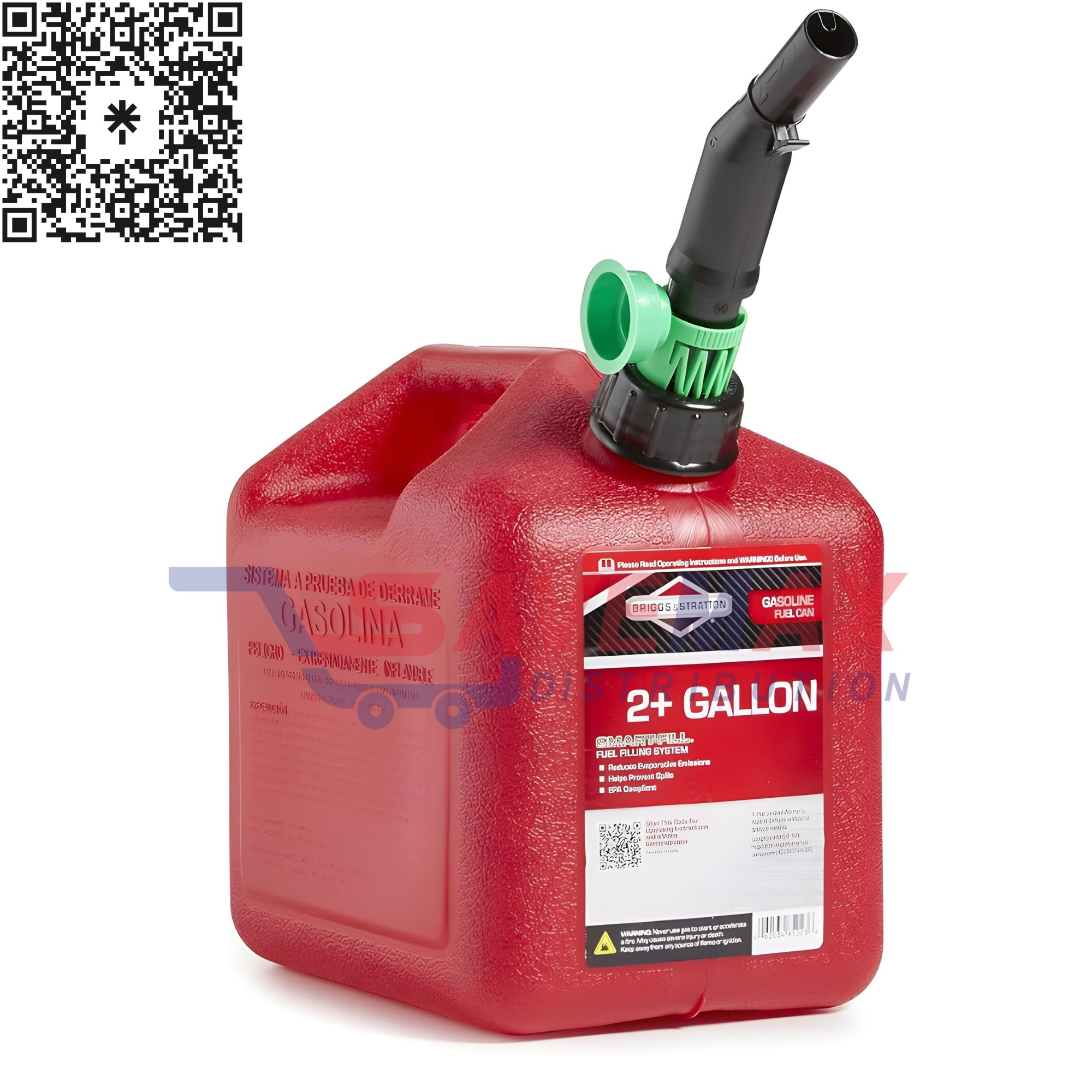 S09661 BRIGGS & STRATTOM GASOLINE CAN 2 GAL. - Image 1