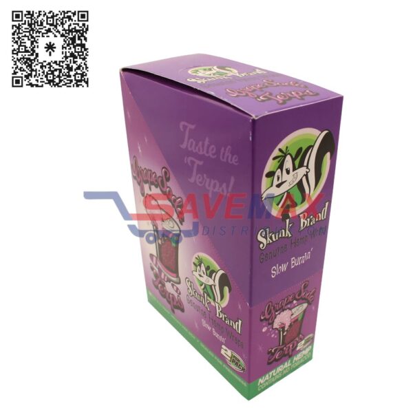 SKUNK BRAND TERPS GENUINE HEMP WRAPS GRAPE 25CT/2PK