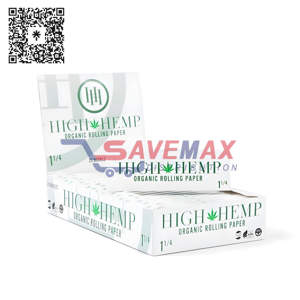 S00330 HIGH HEMP ROLLING PAPER'S 1 1/4 25CT - Image 1