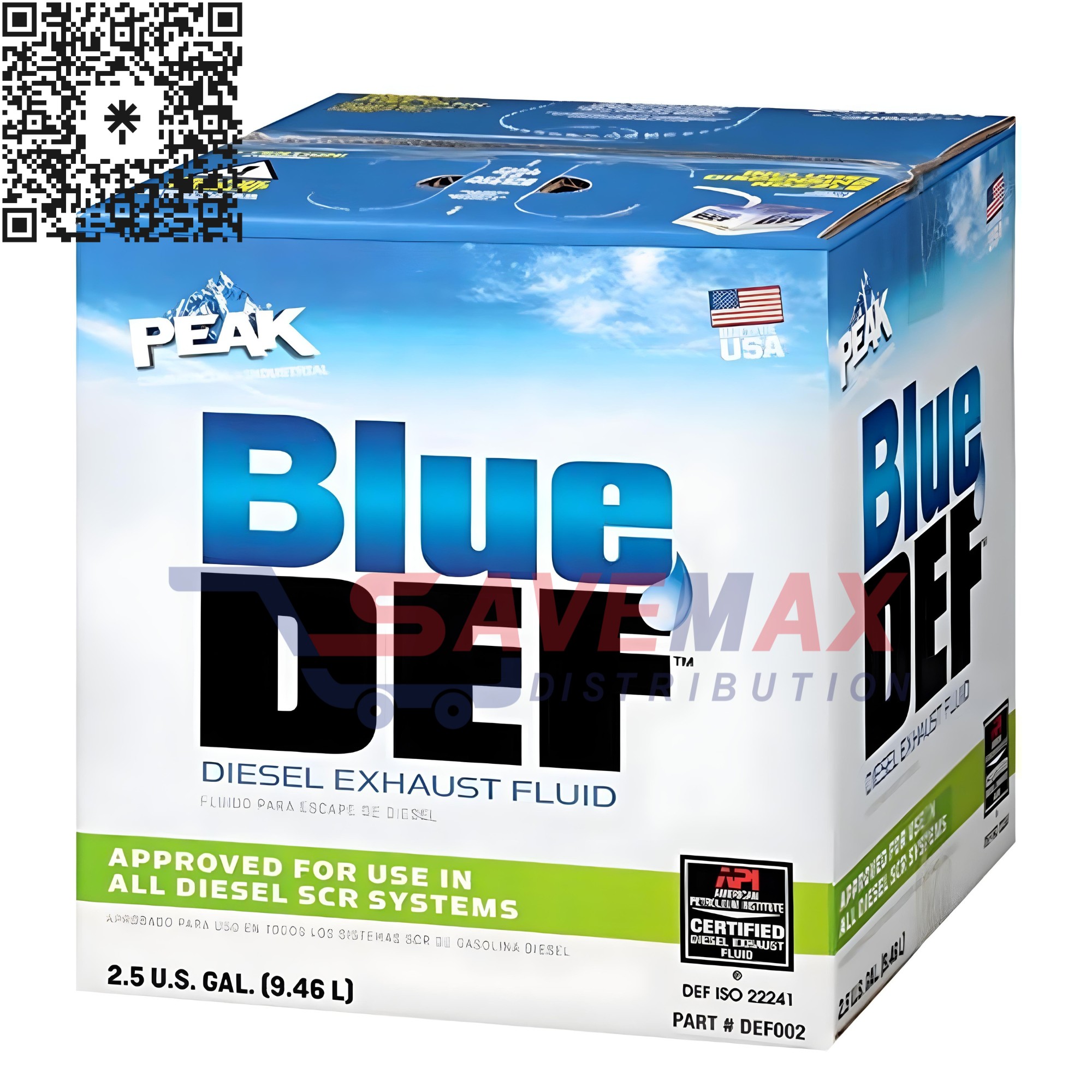 S00408 PEAK BLUE DEF 2.5 GAL - Image 1