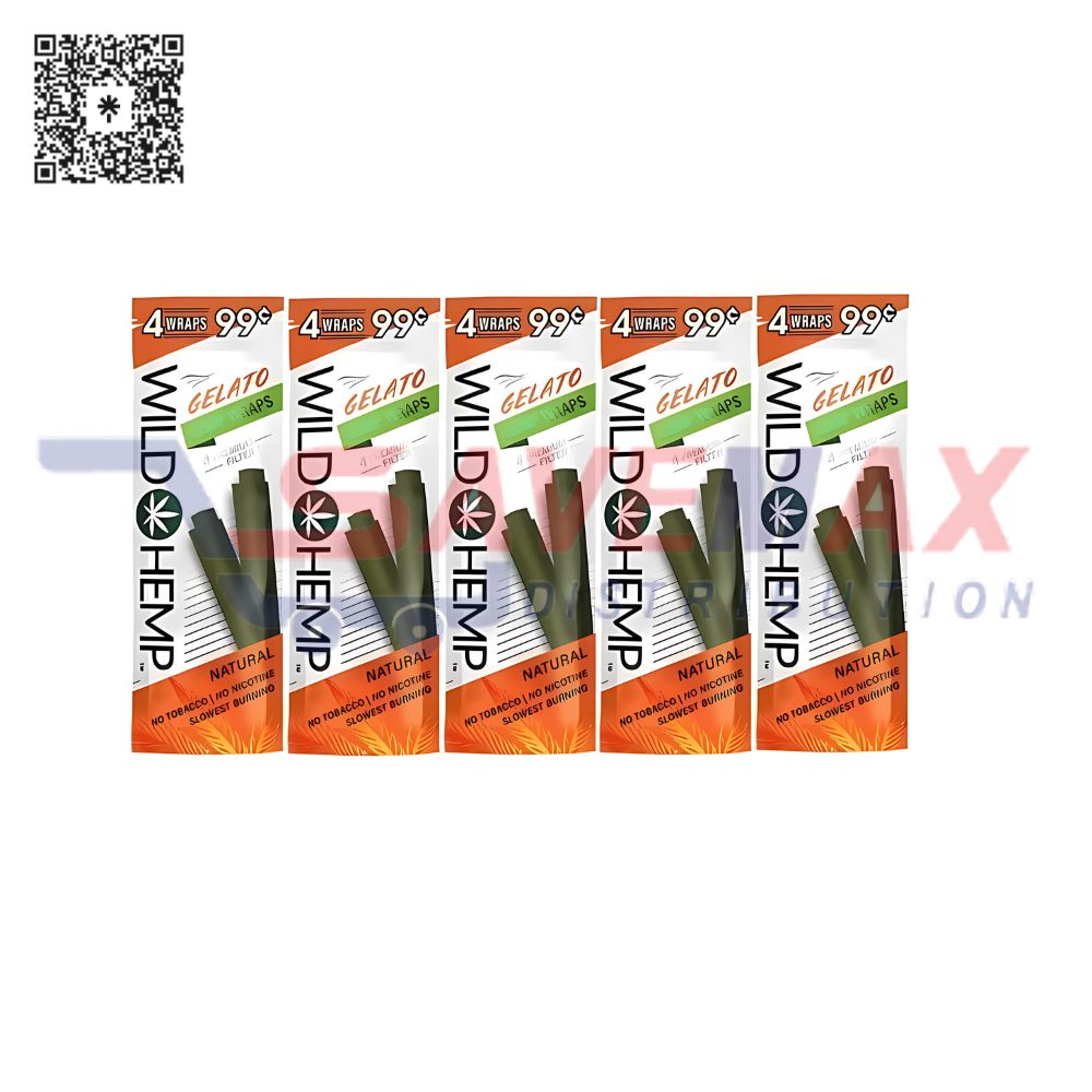 S00504 WILD HEMP WRAPS GELATO 4FOR.99 20/4PK - Image 1