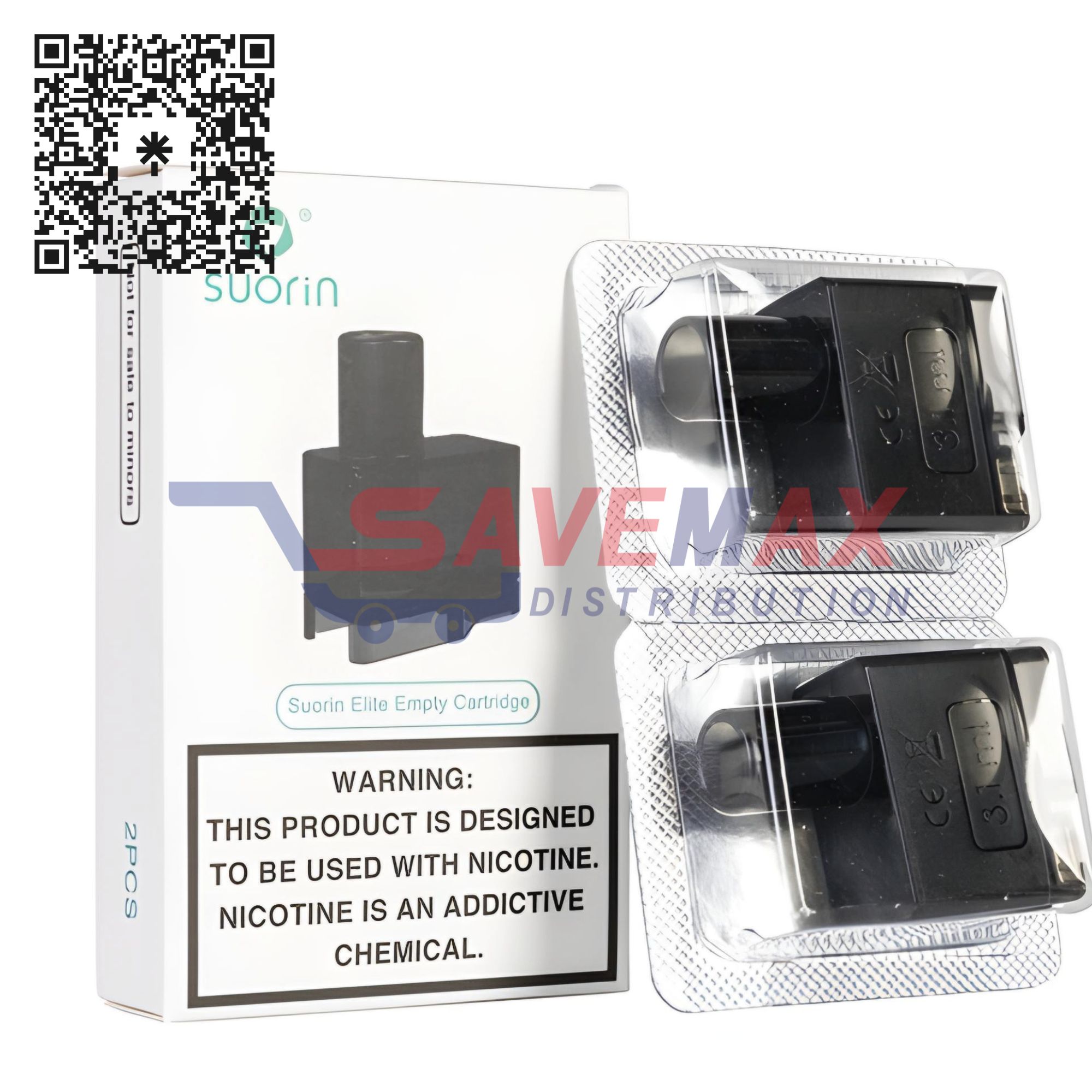 S00592 SUORIN ELITE EMPTY CARTRIDGE 2CT - Image 1