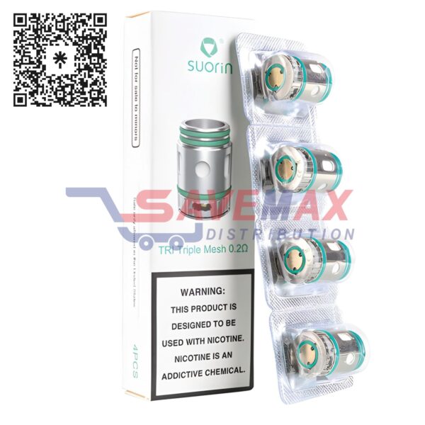 SUORIN TRI 85 TRIPLE MESH COIL 0.2OHM 4PK
