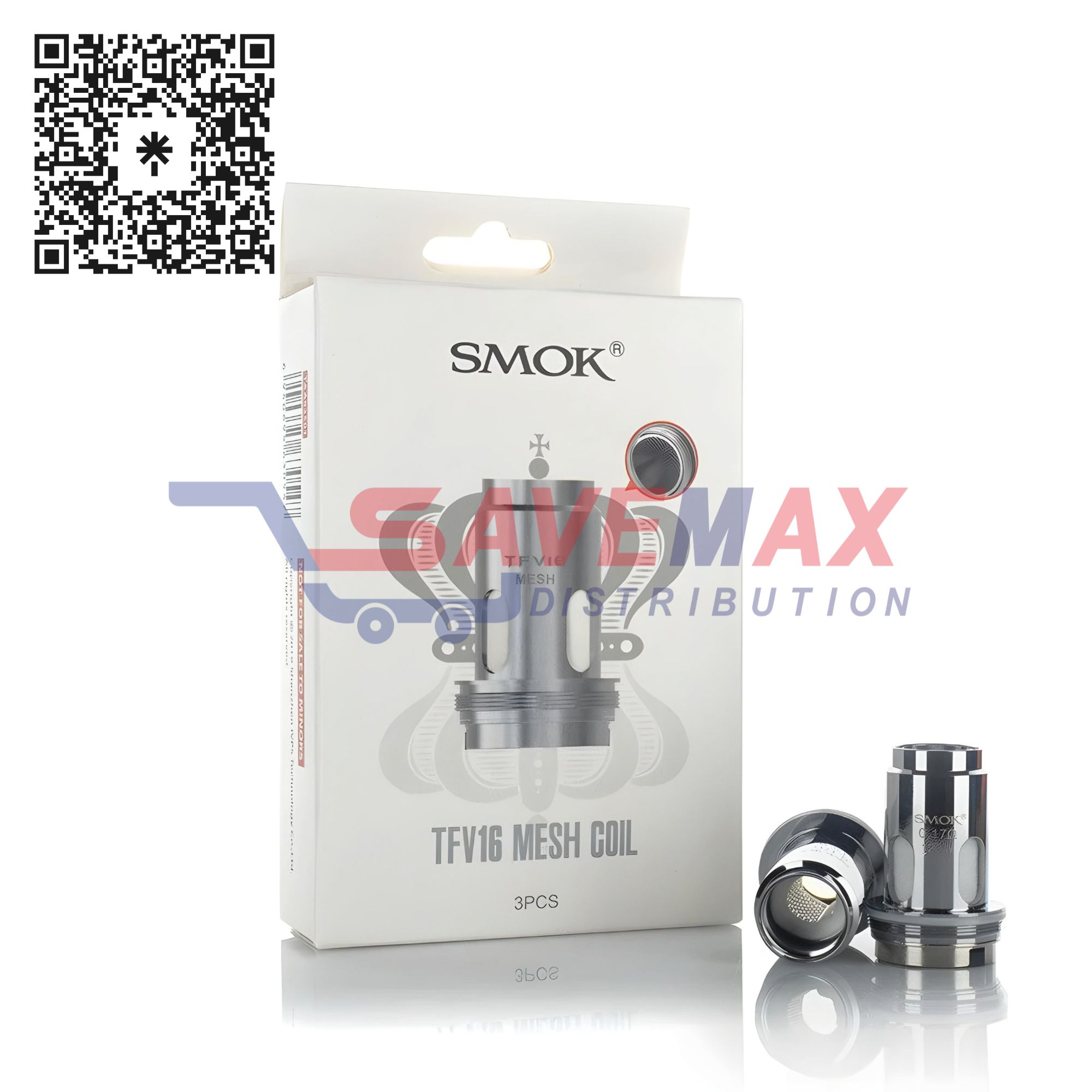 S00923 SMOK TFV16 MESH 0.17 COILS 3CT - Image 1