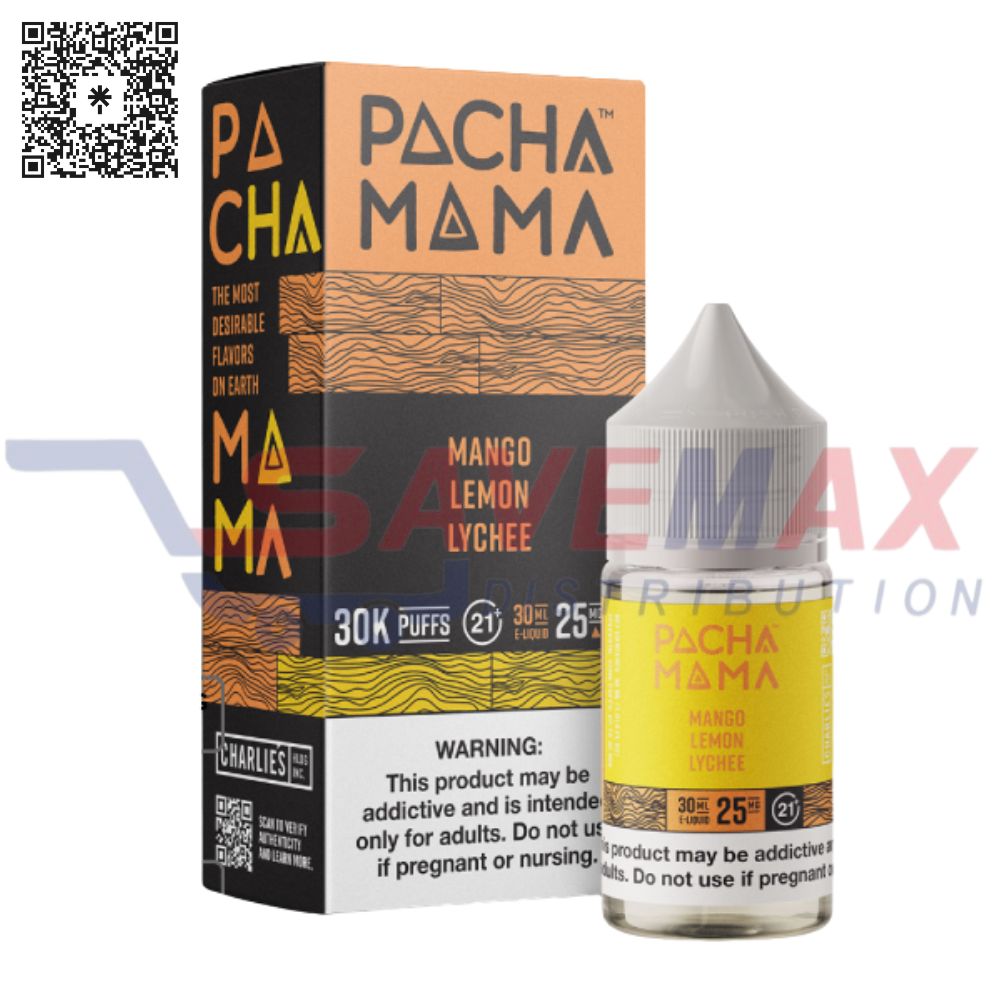 S00927 PACHA MAMA MANGO LEMON LYCHEE 30ML 25MG - Image 1