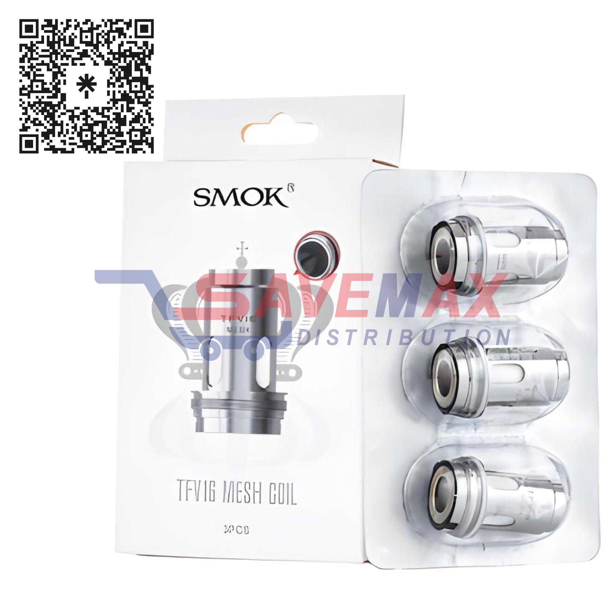S00929 SMOK TFV16 CONICAL MESH 0.2 COILS 3CT - Image 1