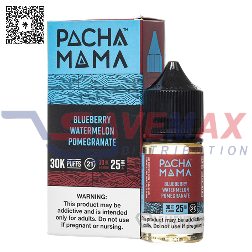 S00956 PACHA MAMA BLUEBERRY WATERMELON POMEGRANATE 30ML 25MG - Image 1