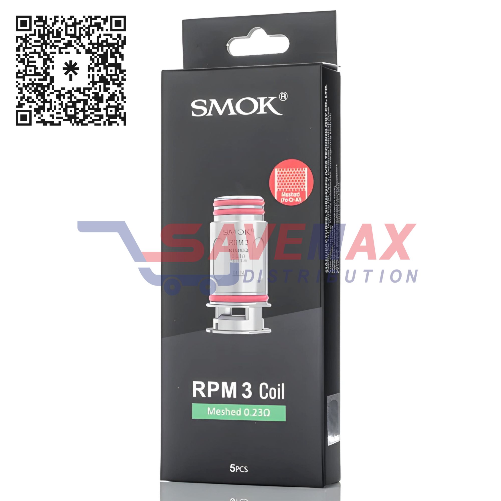 S01019 SMOK RPM 3 MESH 0.23 COILS 5CT - Image 1