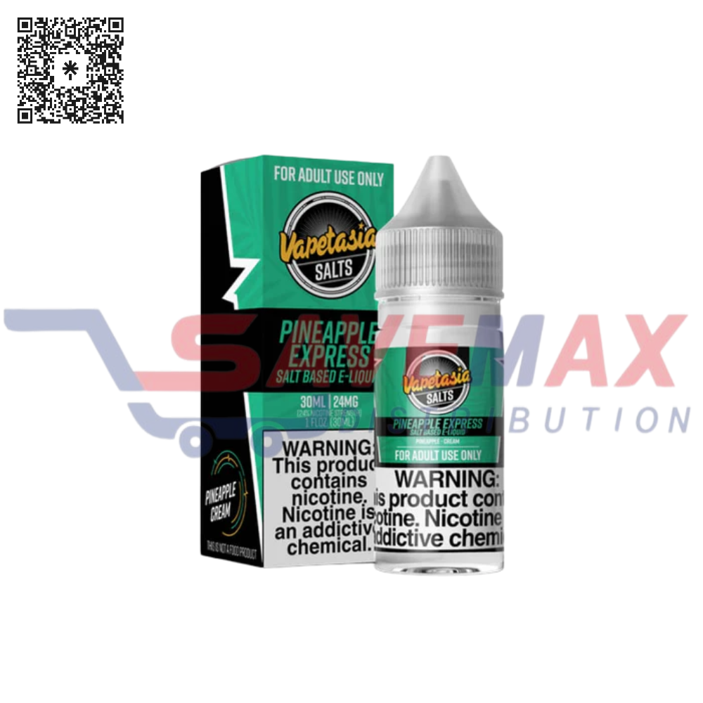 S01268 VAPETASIA ICED PINEAPPLE EXPRESS 30ML 48MG SALT NIC - Image 1