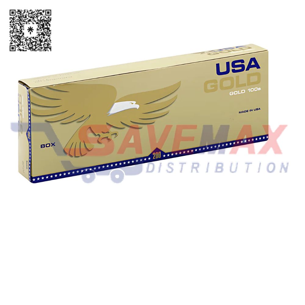 S01326 USA GOLD GOLD 100S BX FSC 10 PK - Image 1