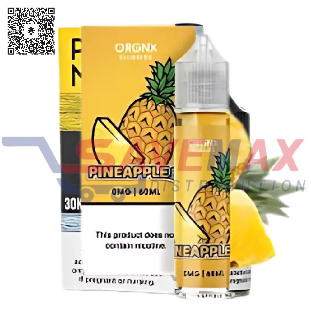 S01382 ORGNX PINEAPPLE ICED 60ML 3MG - Image 1