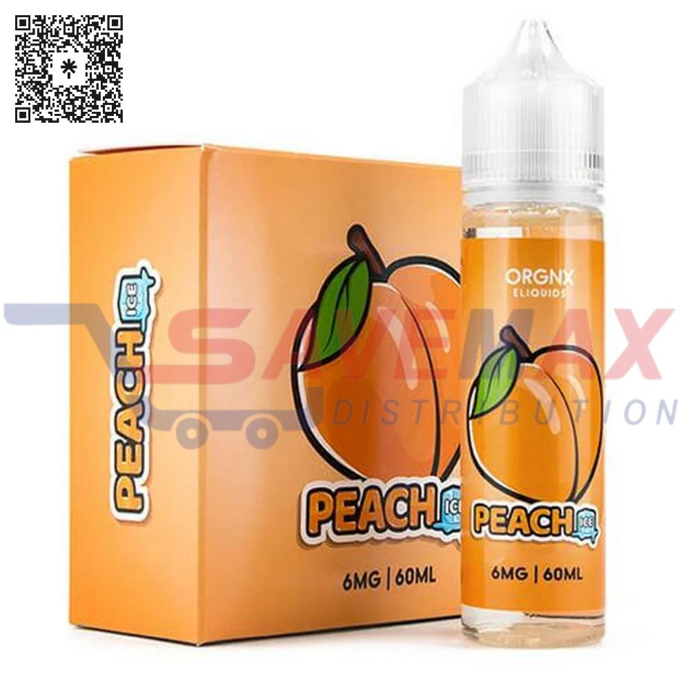 S01390 ORGNX PEACH ICED 60ML 6MG - Image 1