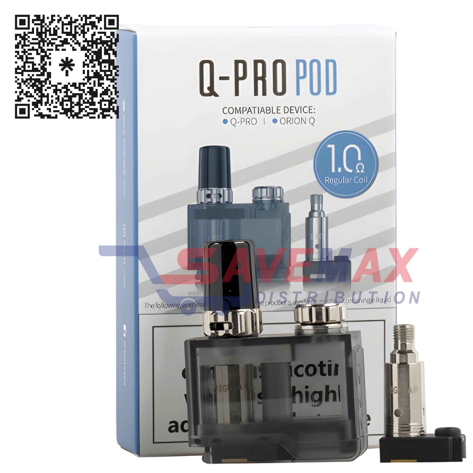 S01407 LOST VAPE ORION Q PRO REFILLABLE POD 1.0 - Image 1