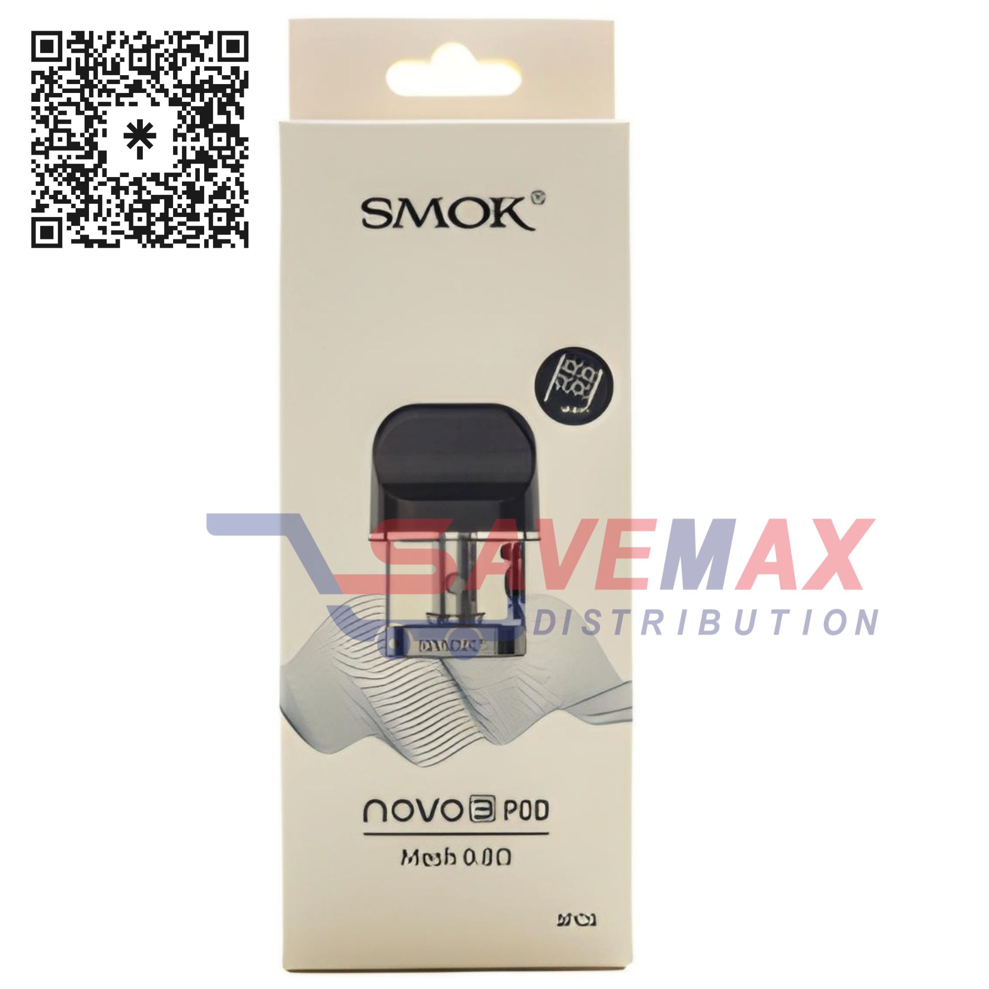 S01480 SMOK NOVO 3 POD MESH 0.8 3CT - Image 1