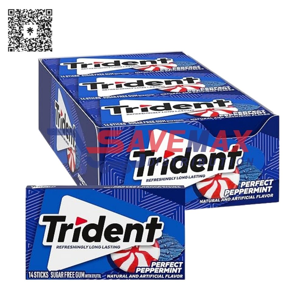S01485 TRIDENT PERFECT PEPPERMINT 12CT/14ST - Image 1