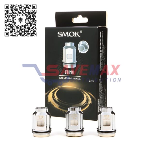 SMOK TFV18 MINI DUAL MESH 0.15 COILS 3CT