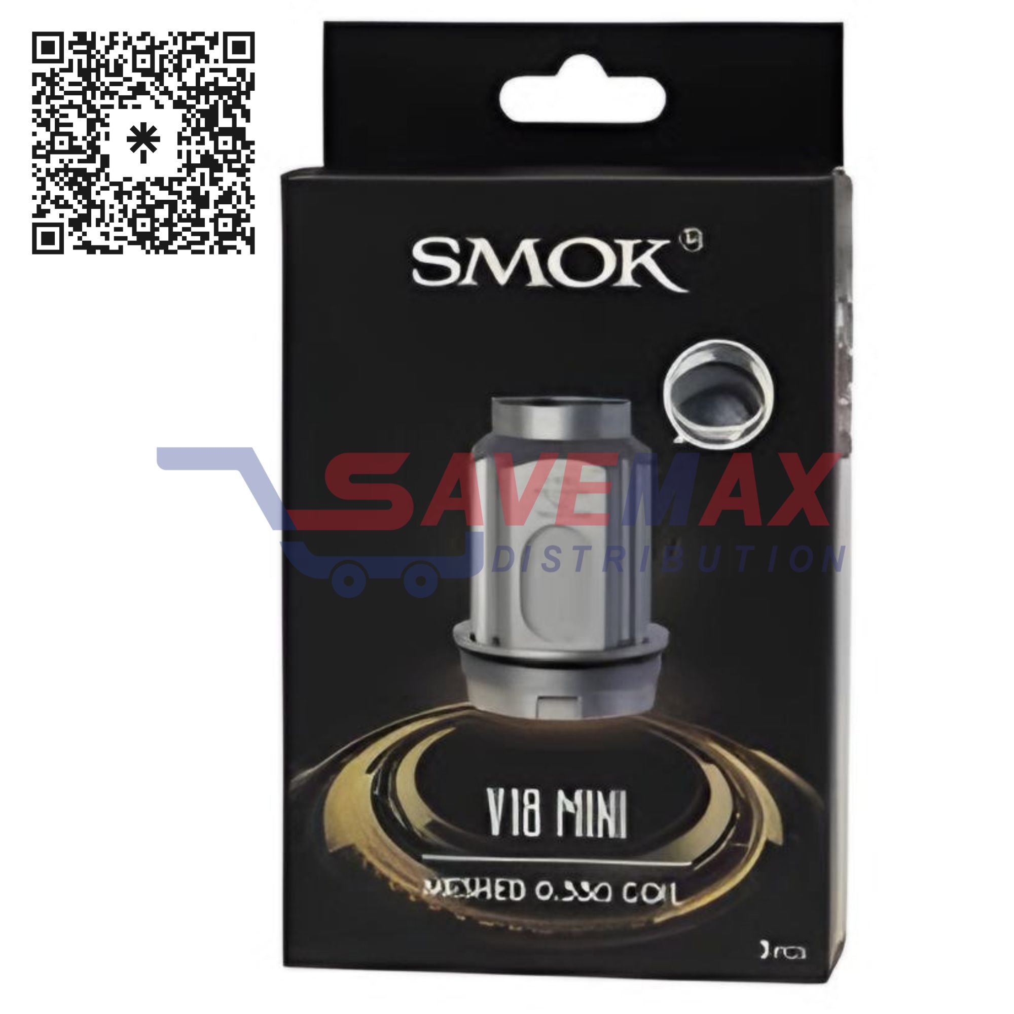 S01594 SMOK TV18 MINI MESH 0.33 COILS 3CT - Image 1