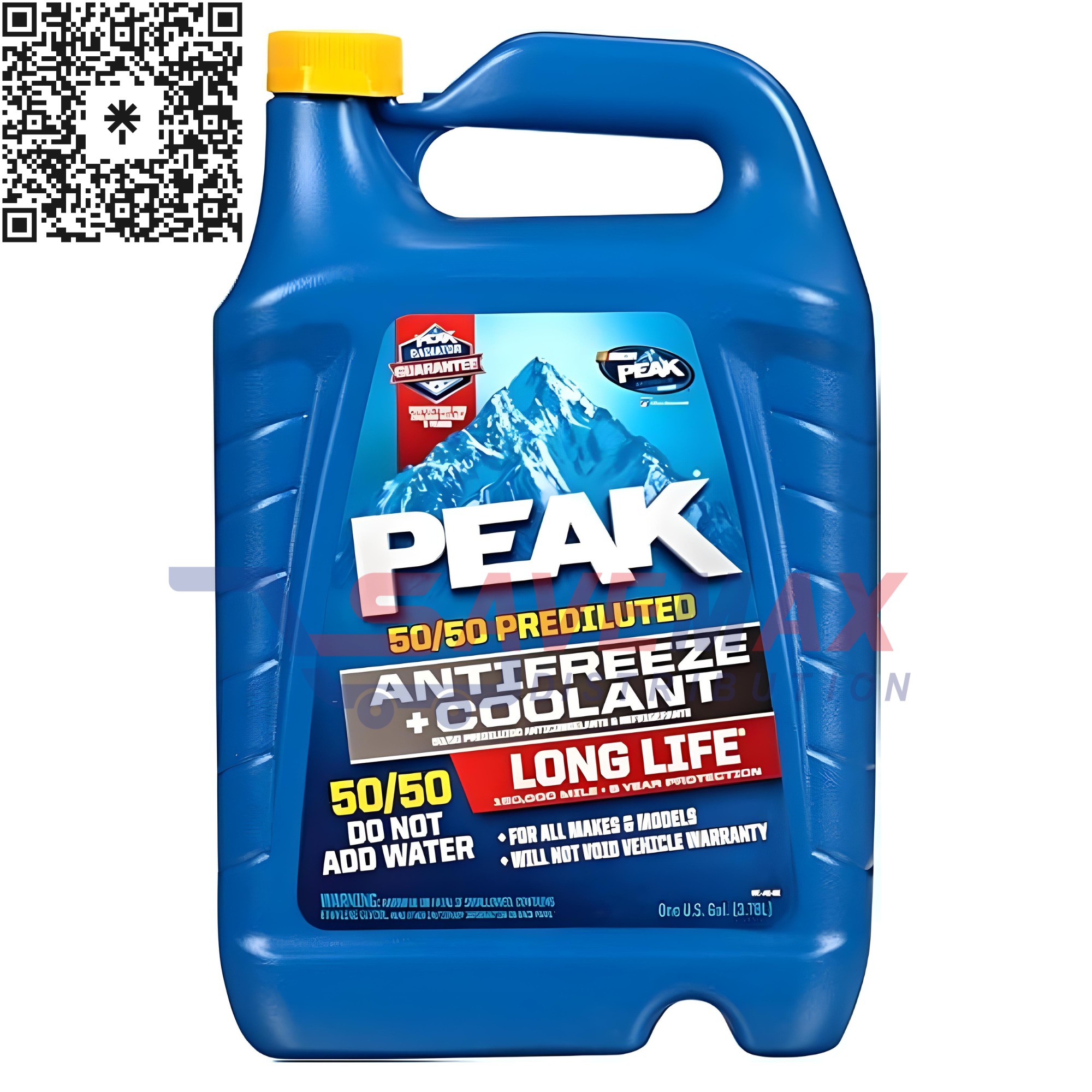 S01651 PEAK ANTIFREEZE COOLANT 50/50 6/1 GALLON - Image 1