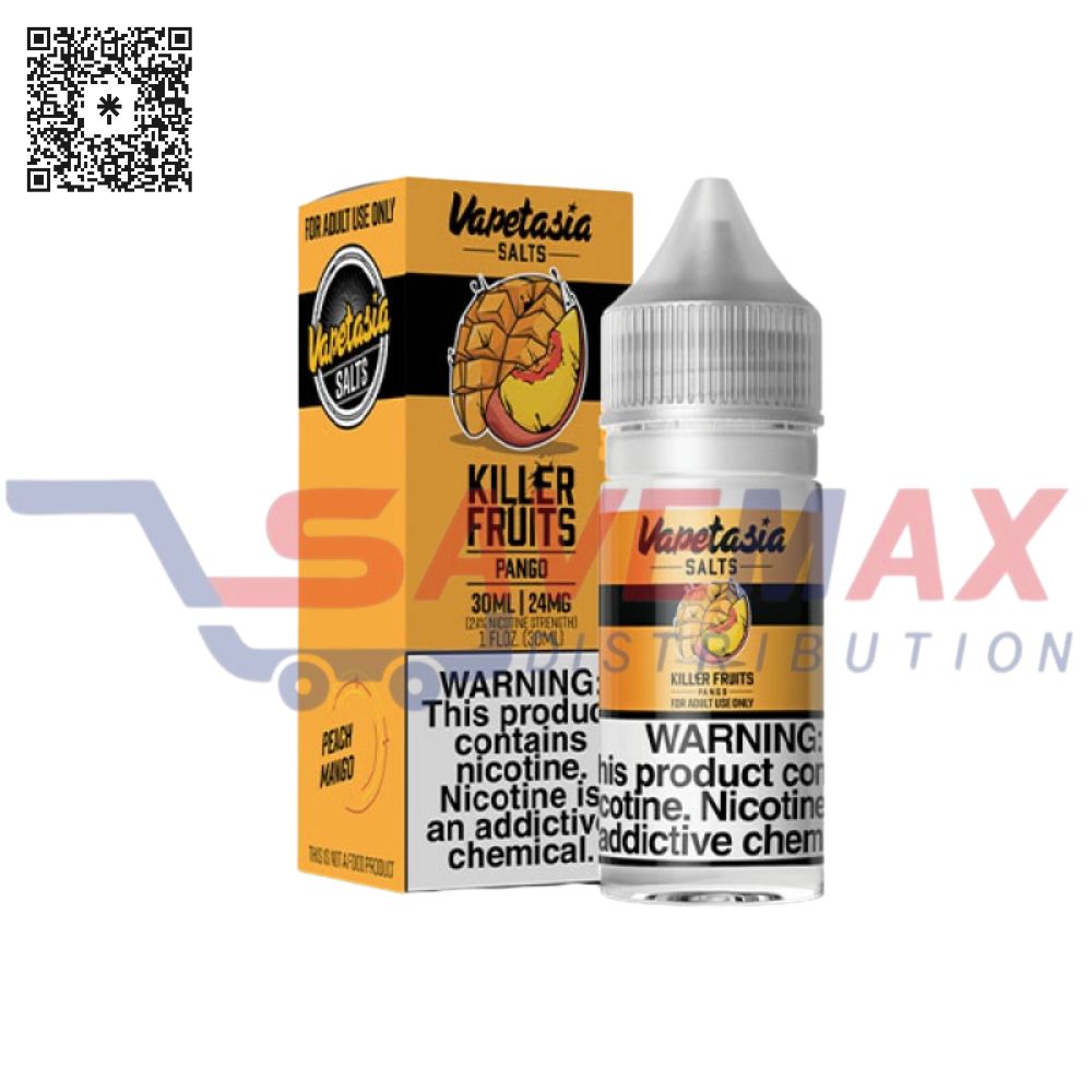 S01661 VAPETASIA KILLER FRUITS PANGO 30ML 24MG SALT NIC - Image 1