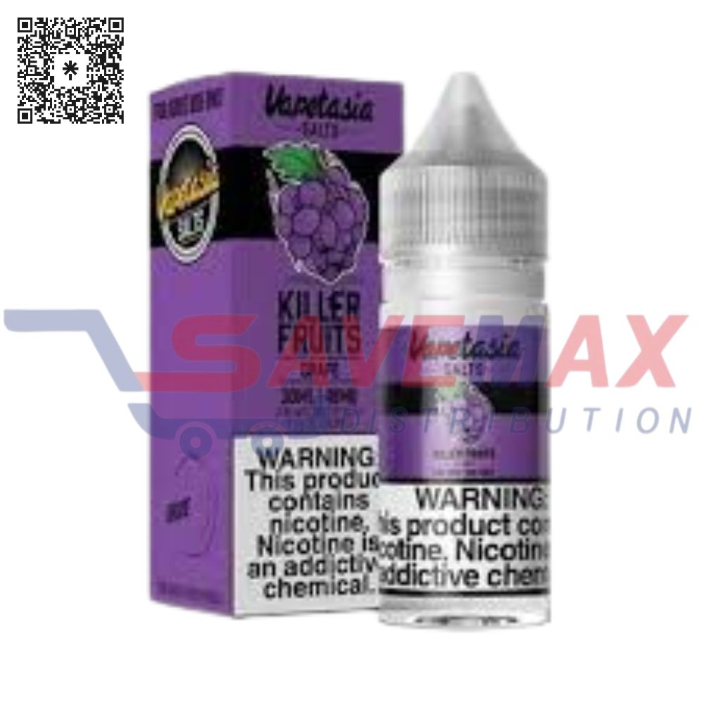 S01663 VAPETASIA ICED GRAPE 30ML 48MG SALT NIC - Image 1