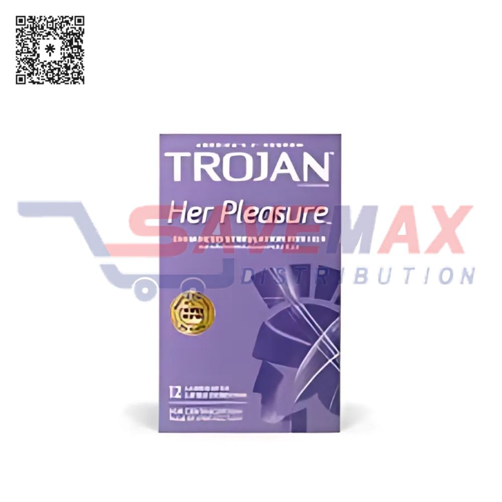 S01677 TROJAN HER PLEASURE PURPLE 6/3 CT - Image 1