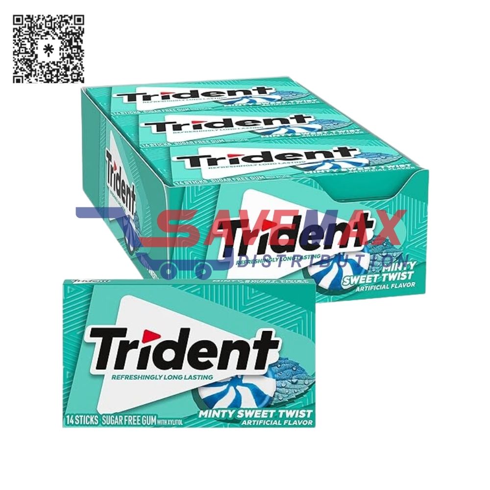 S01734 TRIDENT MINTY SWEET TWIST 12CT/14ST - Image 1