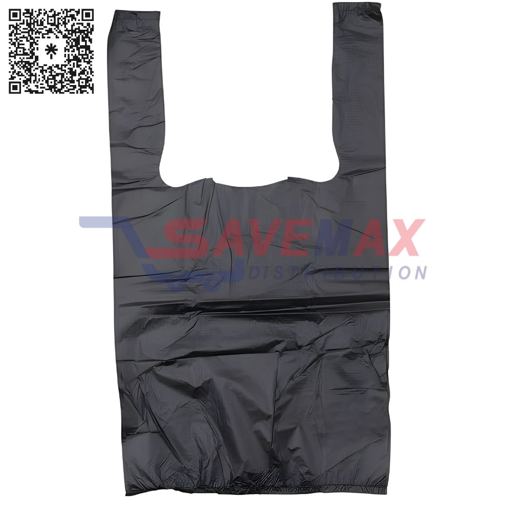 S01780 PLASTIC BAG BLACK 8X4X16 14MIC 800CT - Image 1