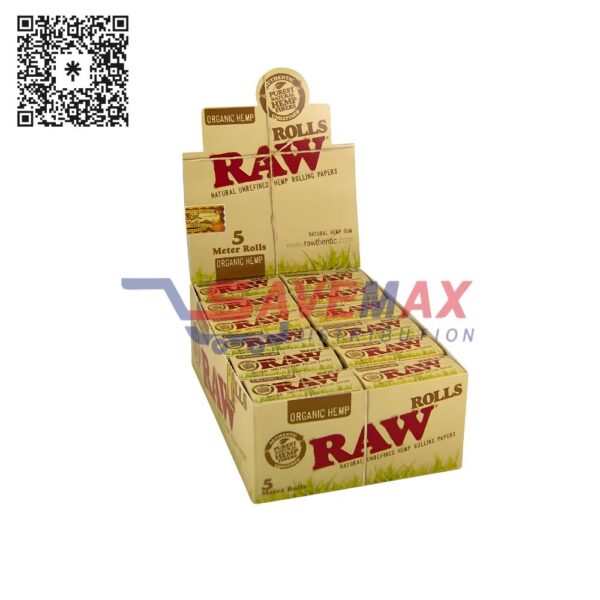 RAW ORGANIC ROLLS 5 METER 24 CT
